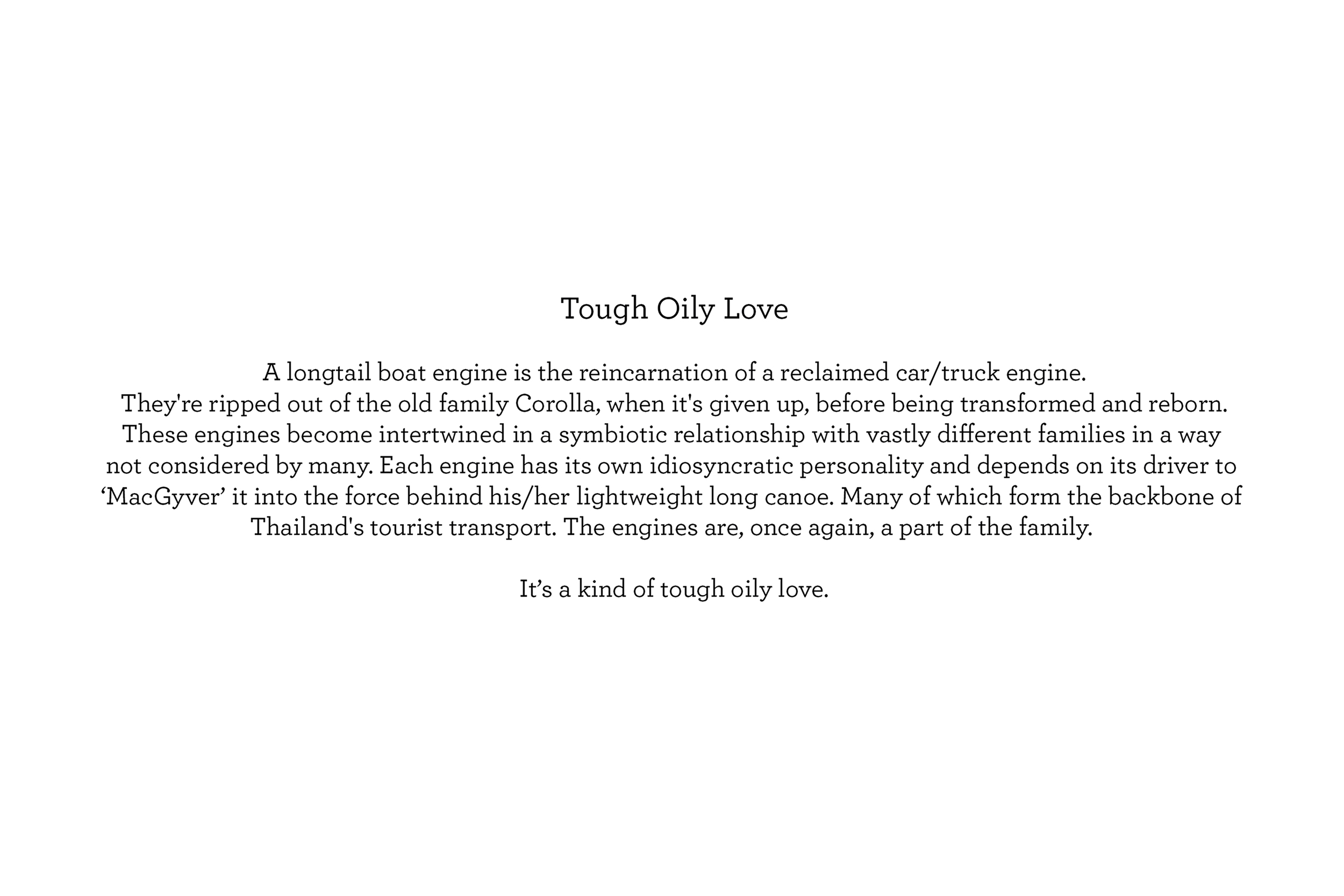Tough Oily Love